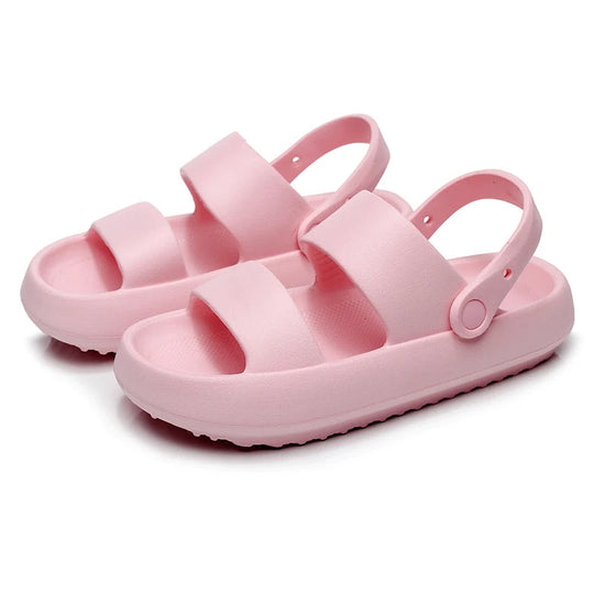Heidi-Mode | Orthopädische Sandalen Comfort Plus Pantoletten mit Doppelriemen Gepolsterte, Lässige Slip-On-Sandalen