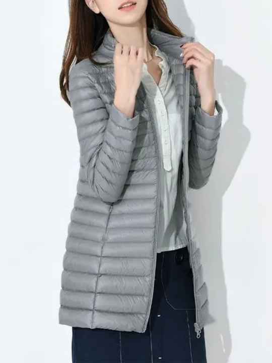 Damen Leichte Daunenjacke Tailliert
