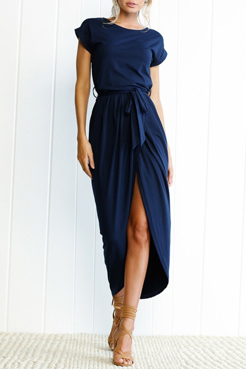 Heidi-Mode | Weiches Midikleid mit Schlitz Izora