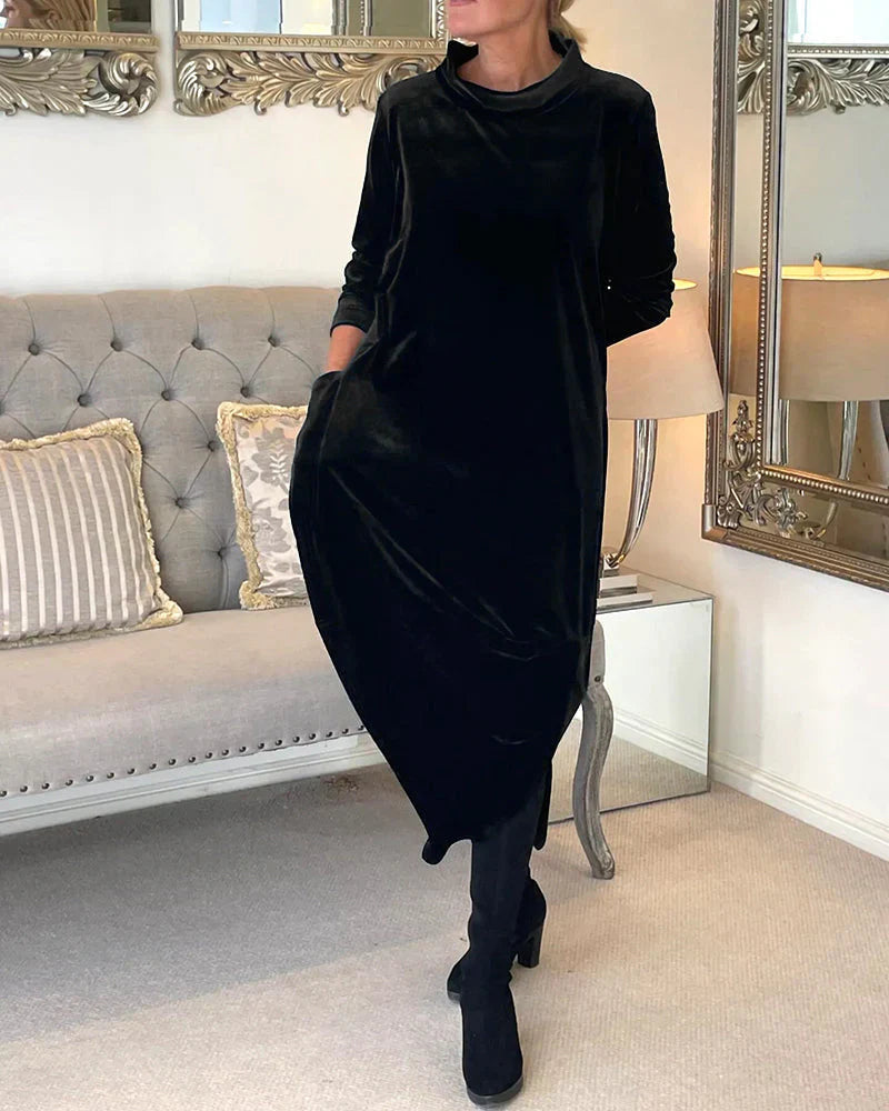Heidi-Mode | Elegantes Samtkleid für Damen