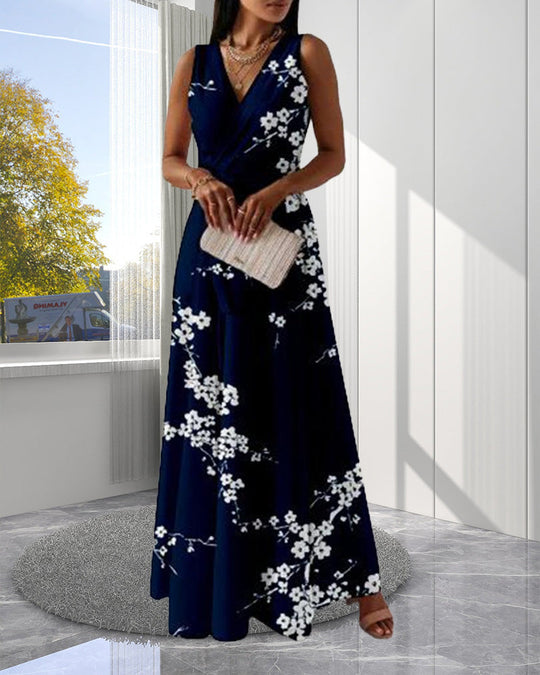 Heidi – Langes Kleid mit Blumenmuster