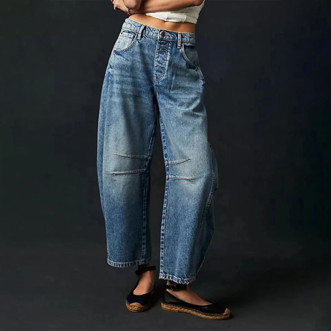 Modische weite Jeans