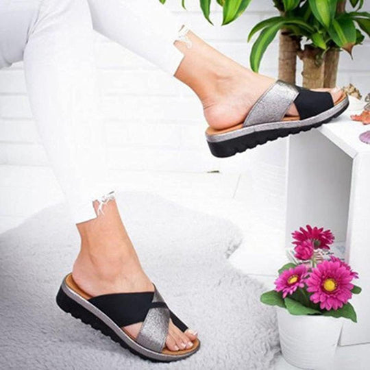Heidi – Orthopädische Sandalen mit Weichem Keilabsatz