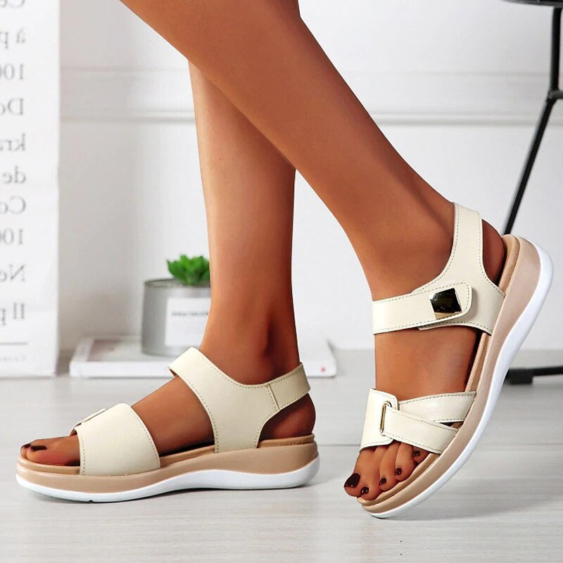 Heidi-Mode | Flache Orthopädische Sandalen für Damen