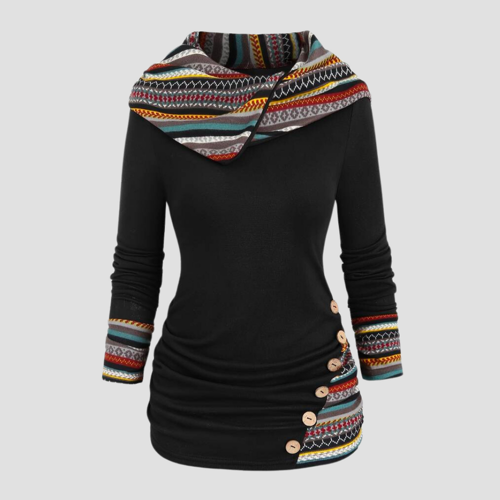 Heidi-Mode | Damen Kapuzenpullover Im Boho Stil