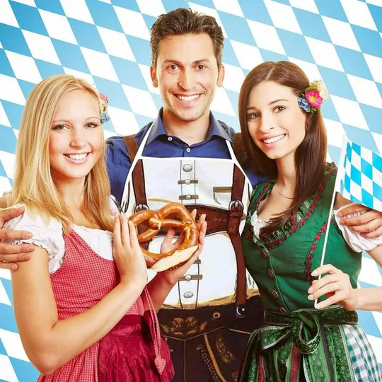 Heidi-Mode | Damen Schürze mit Traditionellem Druck