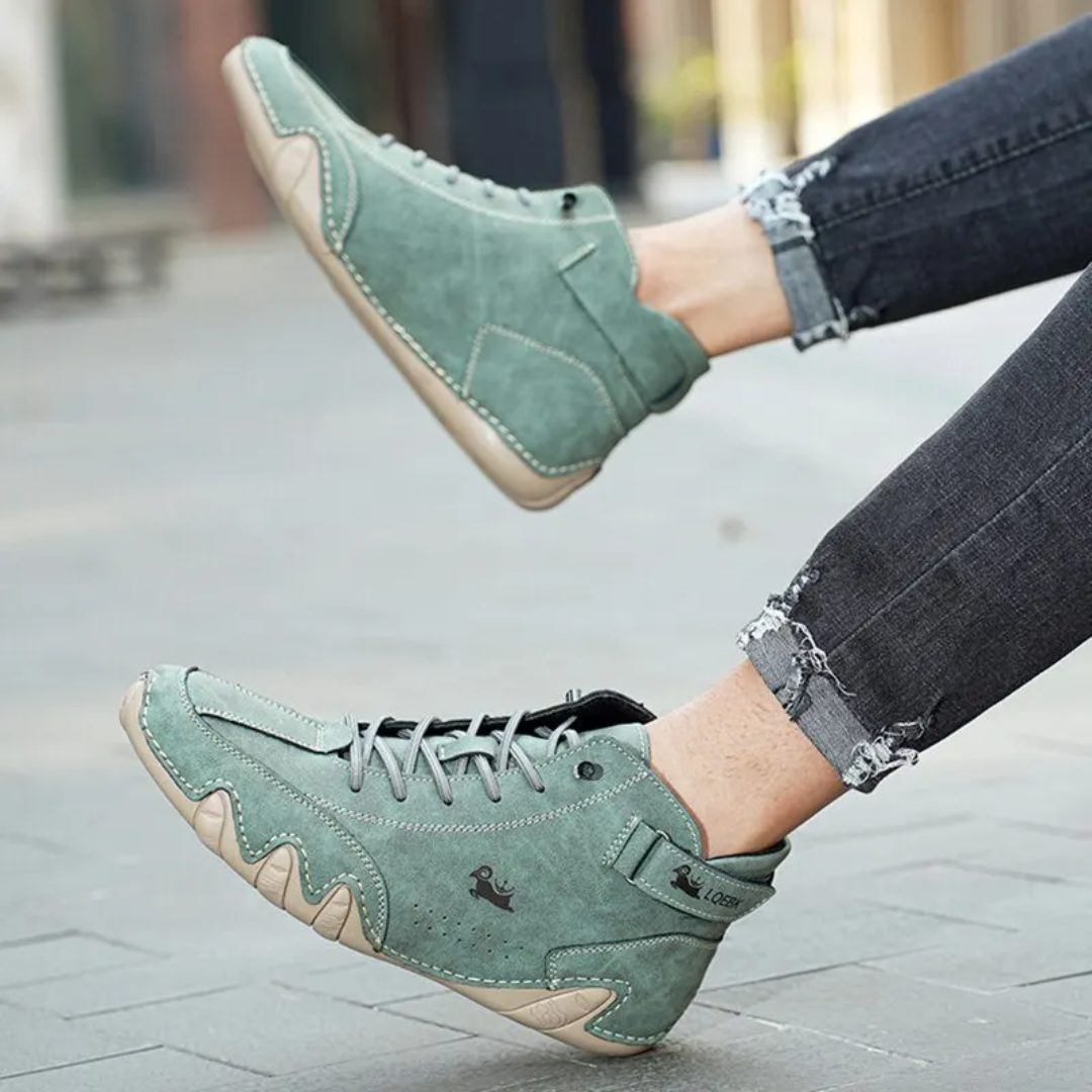 Heidi-Mode | Bequeme, Wasserdichte Herrenschuhe mit Schnürsenkeln