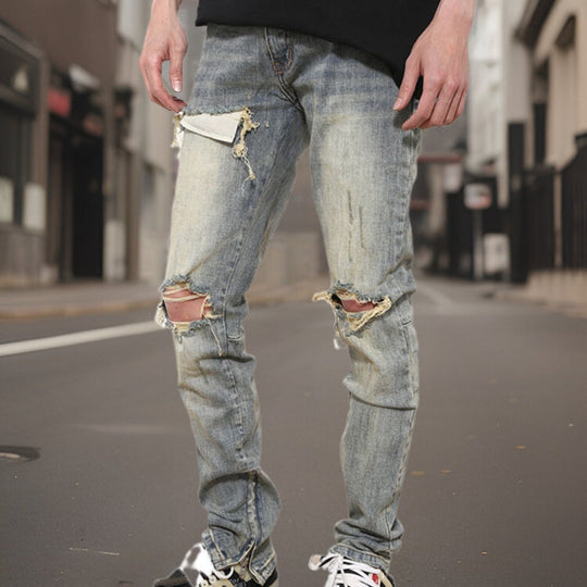 Trendy zerrissene Jeans