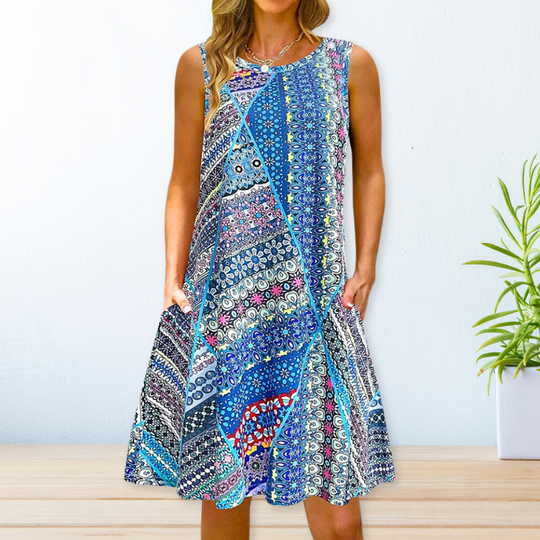 Bedrucktes Locker Kleid