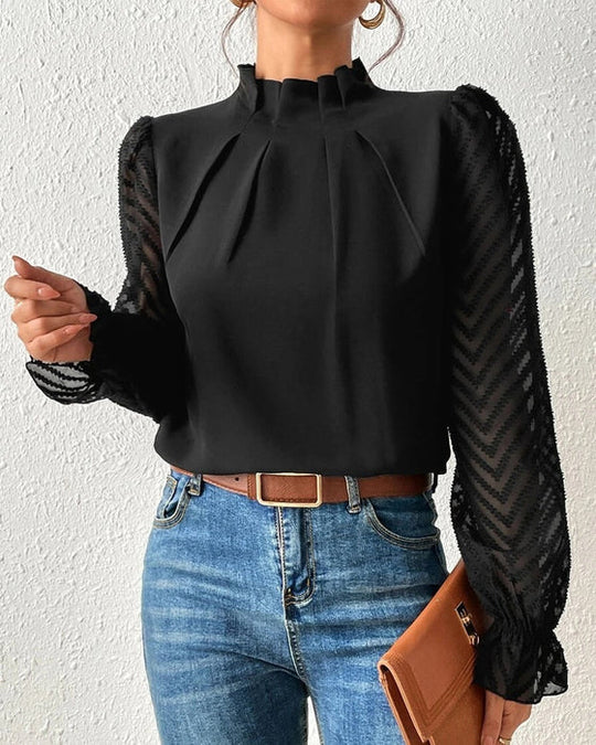 top met lange mouwen in coastal chic