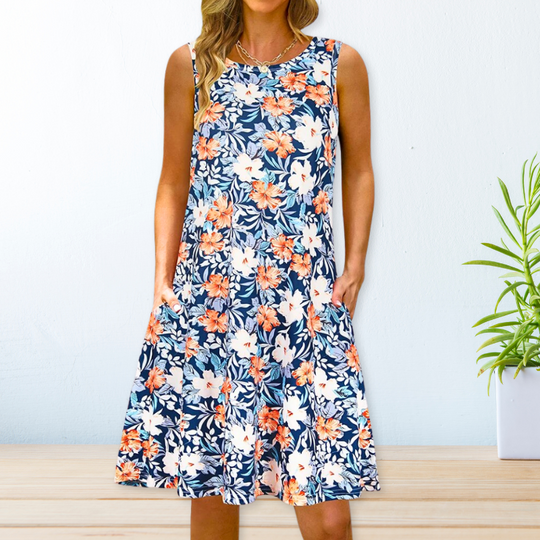 Bedrucktes Locker Kleid