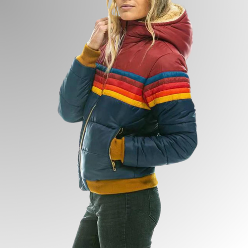 Heidi-Mode | Lässige Jacke mit Reißverschluss und Lebhaften Details