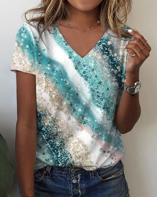 Heidi-Mode | Bluse Mit Farbverlaufsdruck
