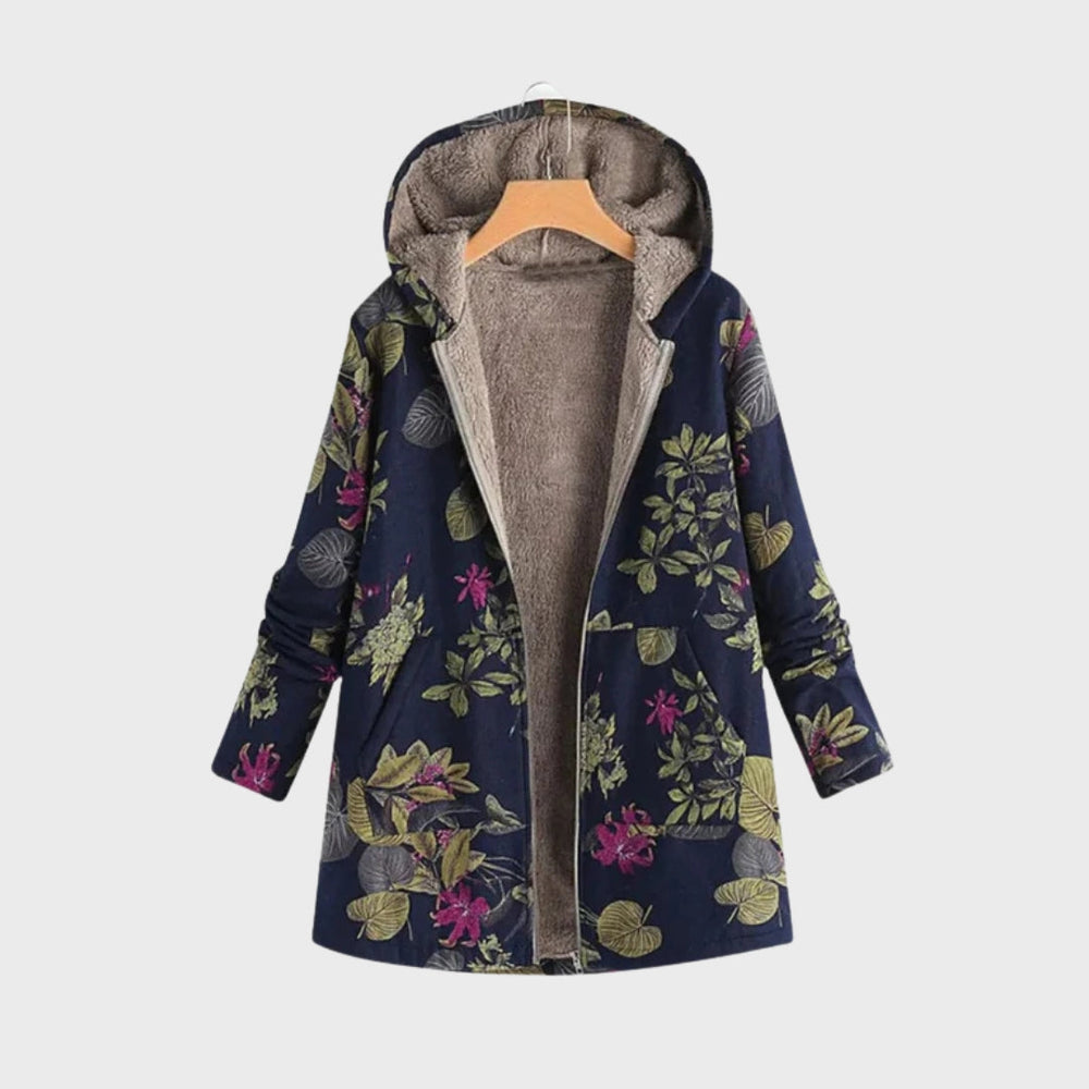 Heidi-Mode | Stylische Blumen Fleecejacke