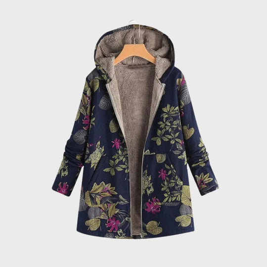 Heidi-Mode | Stylische Blumen Fleecejacke