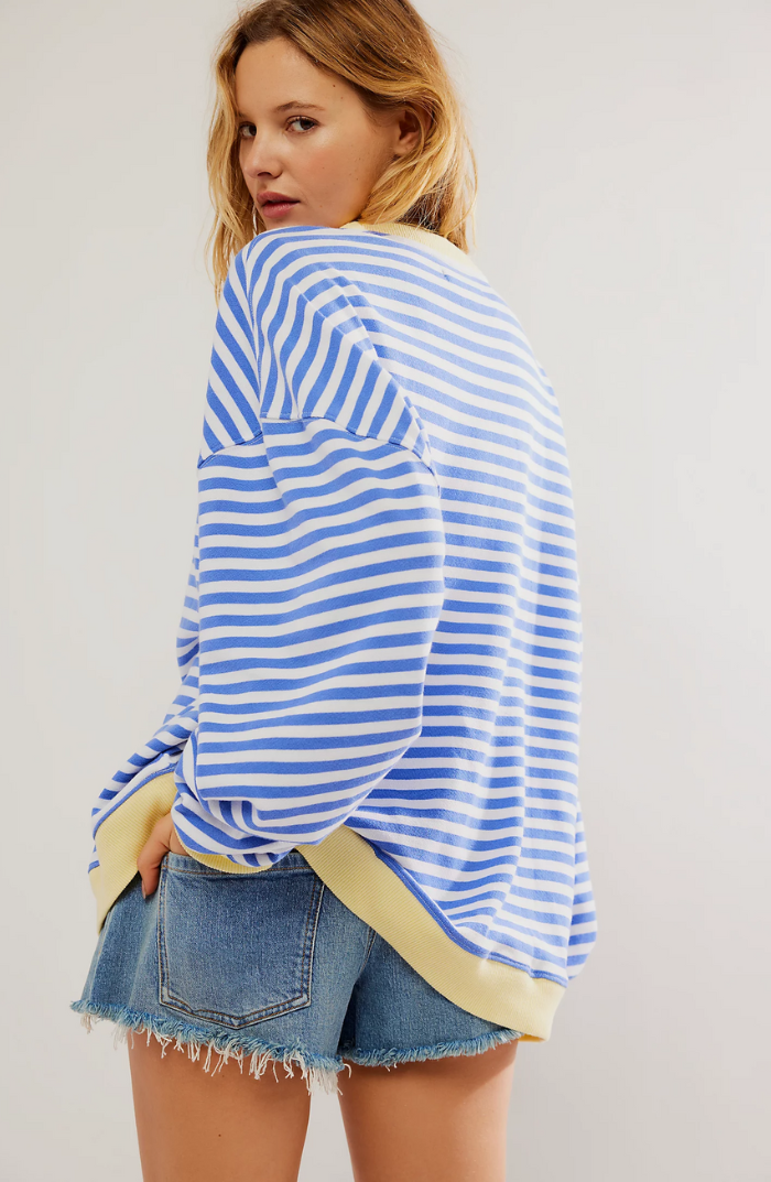 Heidi-Mode | Übergroßer Pullover Gestreifter, Gemütlicher Pullover