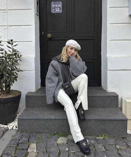 Heidi-Mode | Trendiger Lässiger Damen Mantel in Übergröße