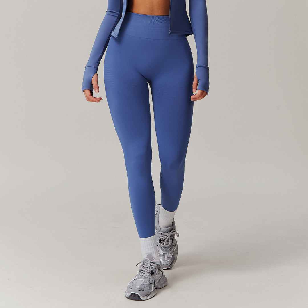 Heidi Mode | Coole Fitness Gerippte Hohe Taille Yoga-Hose