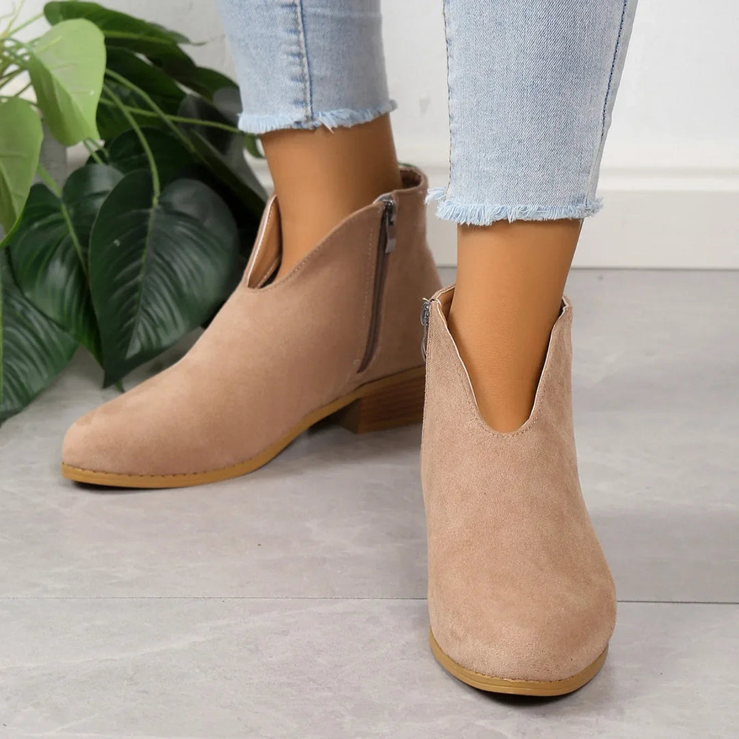 Heidi-Mode | Stilvolle Wildleder Stiefeletten für Damen