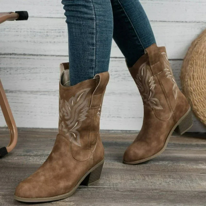 Feld - Western Cowboystiefel Mit Absatz