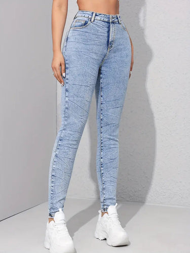 Slim-Fit-Nischen-Röhrenjeans