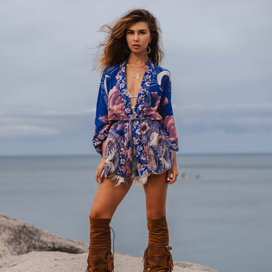 Heidi-Mode | Blaumond Damen Kimono