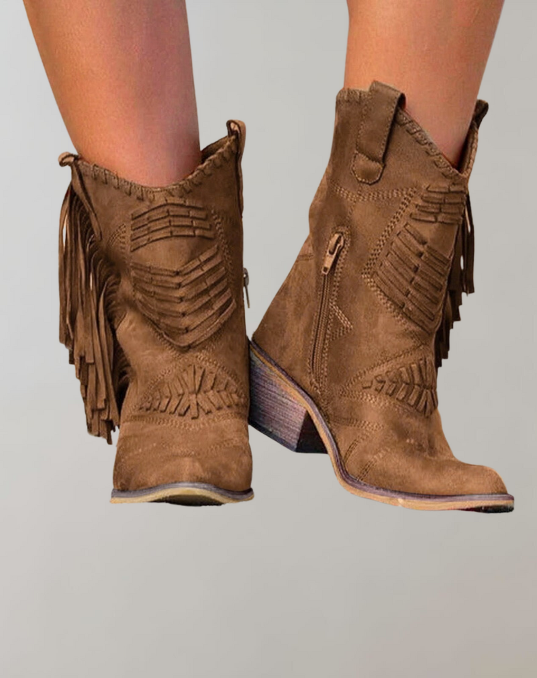 Western-Cowgirl-Fransenstiefel