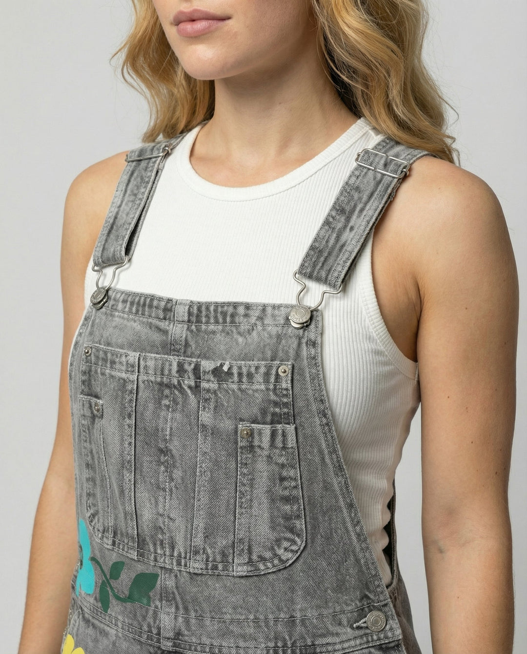 Ärmelloser Denim-Overall Damen | Heidi-Mode