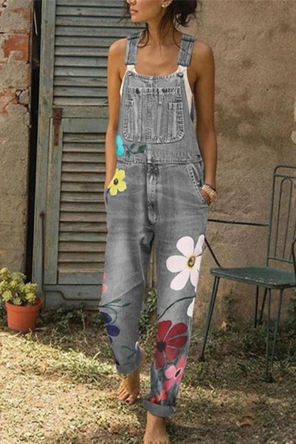 Heidi-Mode | Ärmelloser Denim-Overall