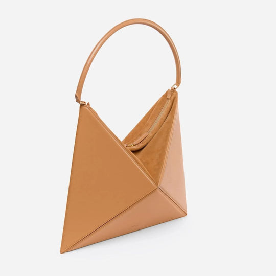 Heidi-Mode Hobo Mutige Geometrische Schultertasche mit rundem Griff