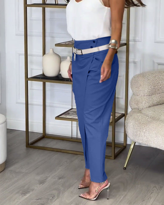 Heidi-Mode | Patchwork-Hose mit Gürtel