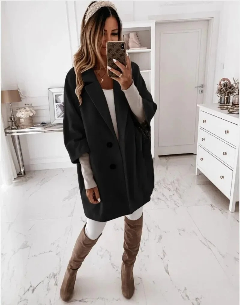 Chic Locker Fallender Trenchcoat Damen