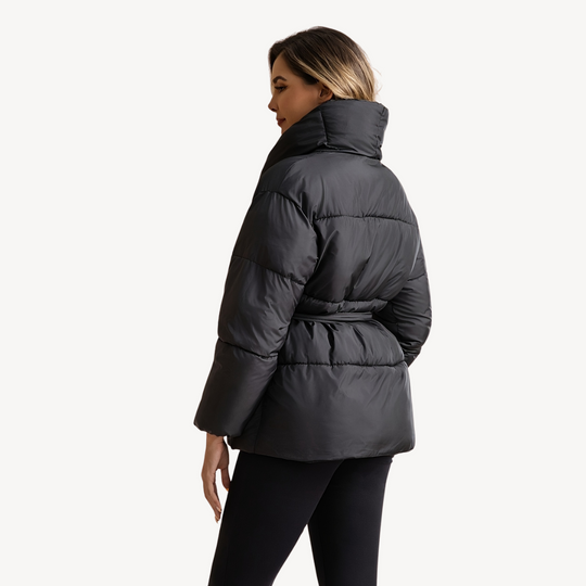 Heidi-Mode | Damen Pufferjacke mit Gürtel
