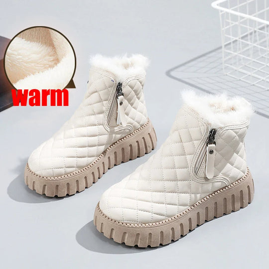 Heidi-Mode | Damen Reißverschluss Dicksohlige Stiefeletten