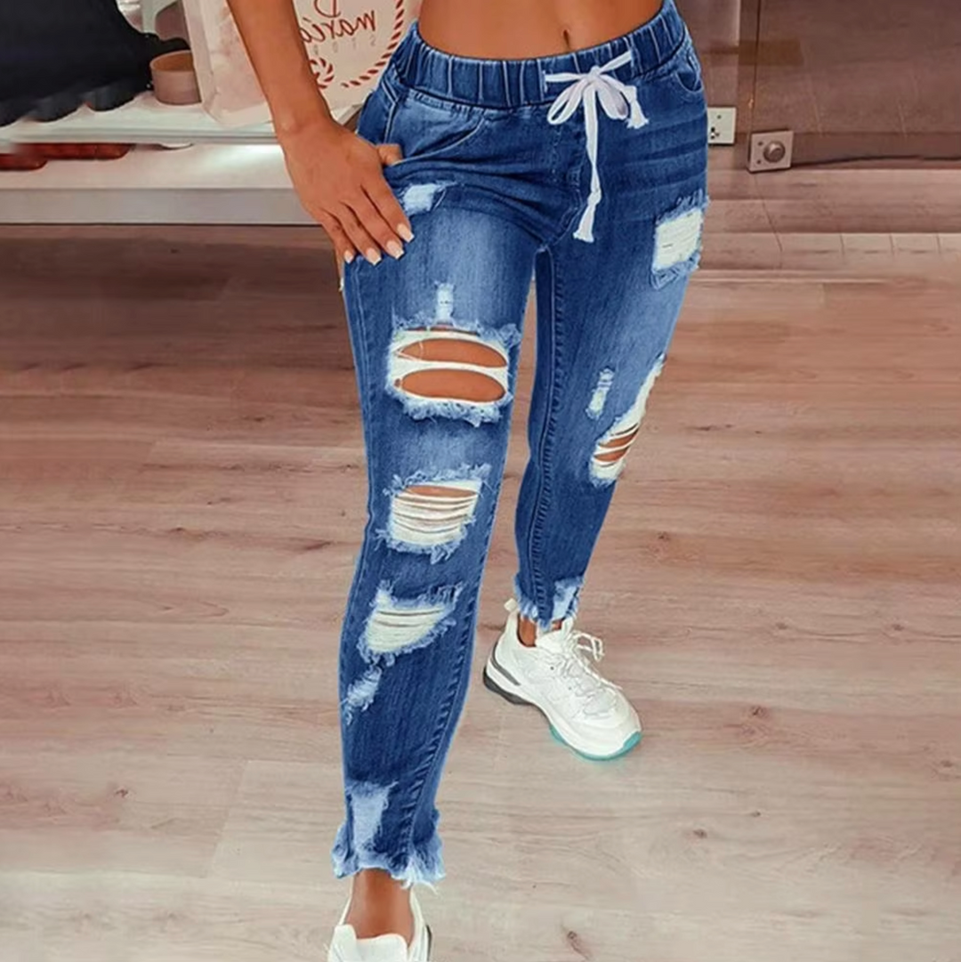 Heidi-Mode | Kaputte Baumwoll-Denim-Jeans
