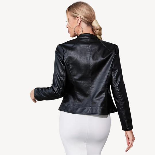 Heidi-Mode | Schwarze Lederjacke für Damen