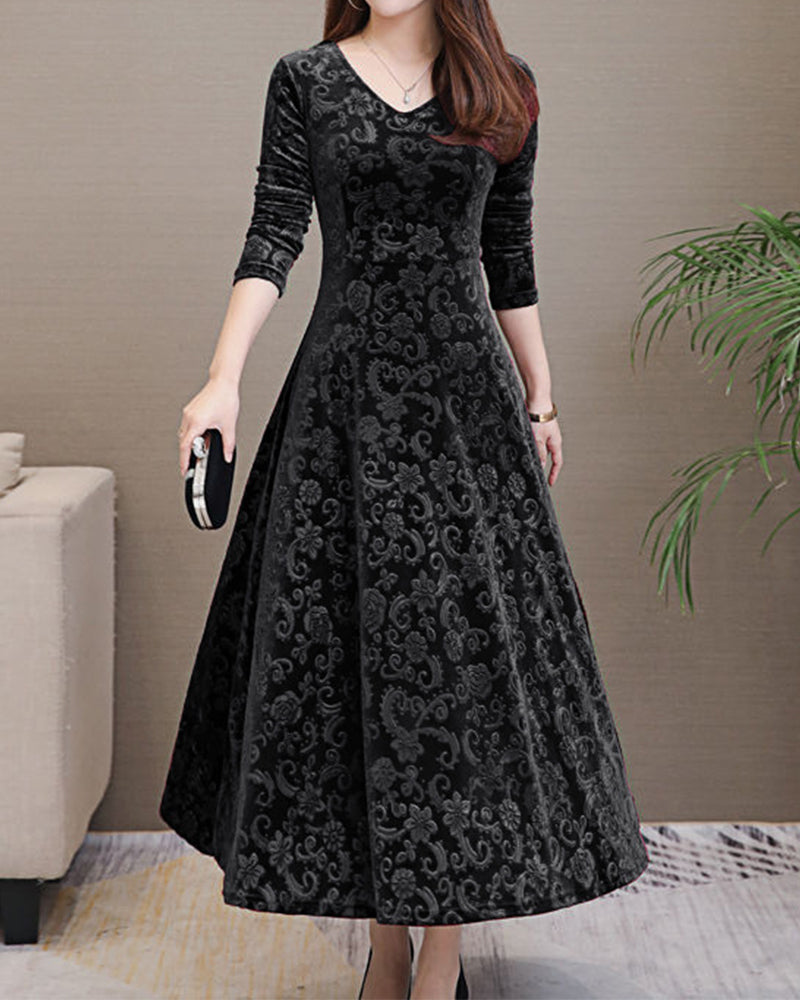 Elegante Samt Kleid