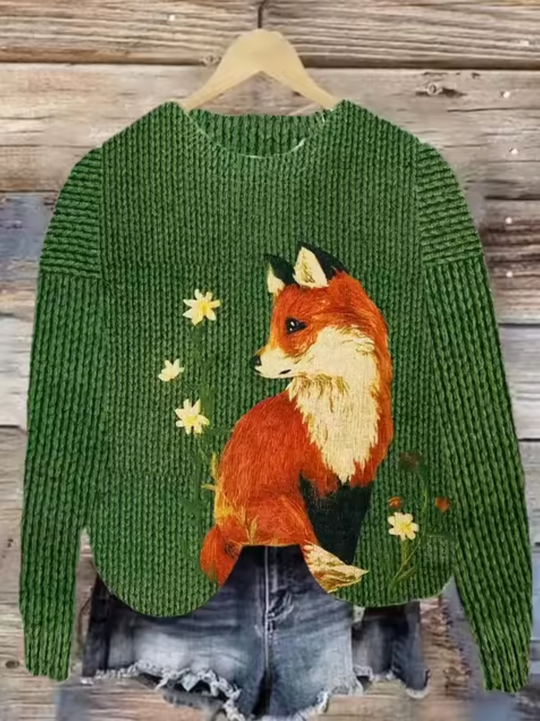 – Gestrickter Pullover mit 3D-Druck