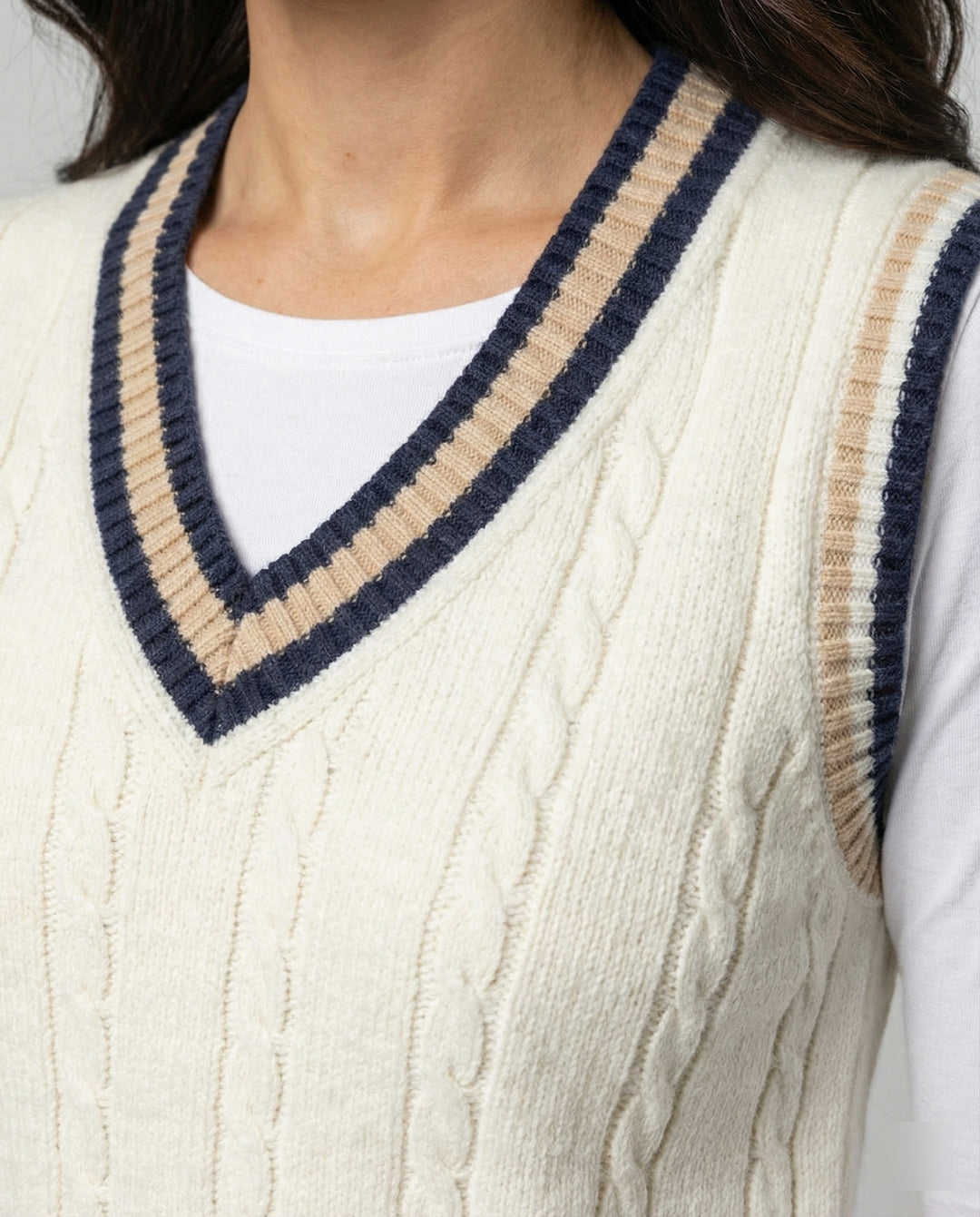 Heidi-Mode | Ärmelloser Pullover Von Old Money