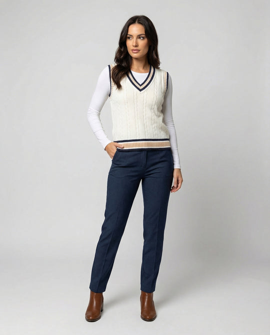 Heidi-Mode | Ärmelloser Pullover Von Old Money