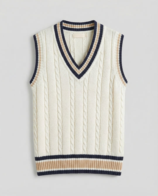 Heidi-Mode | Ärmelloser Pullover Von Old Money