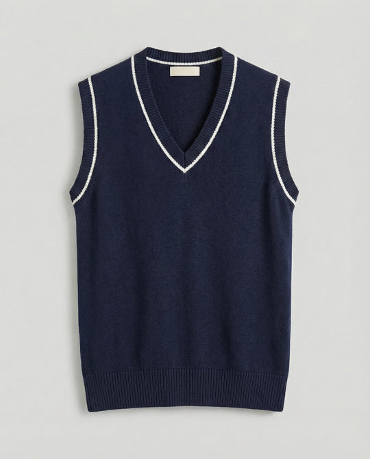 Heidi-Mode | Ärmelloser Pullover Von Old Money