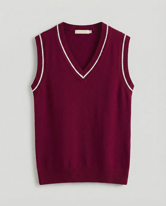 Heidi-Mode | Ärmelloser Pullover Von Old Money