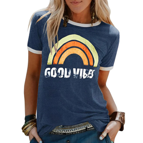 Good-Vibes-Shirt für Damen