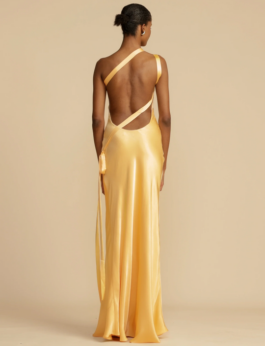 Heidi-Mode | Satin Kleid - Luxus Glanz - Perfekt für Sommerveranstaltungen