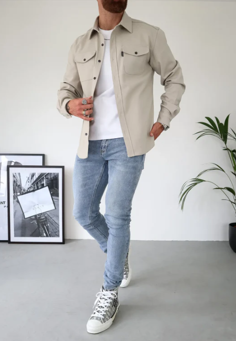 Hemdjacke mit Knopfleiste