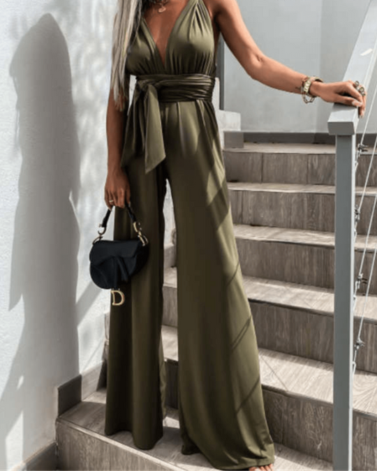 Heidi-Mode | Damen Jumpsuit Infinity Lang Romper für Damen