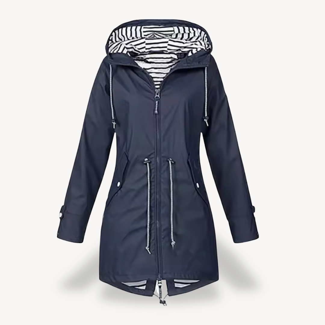 Heidi-Mode | Damen Wasserdichte Kapuzenregenjacke