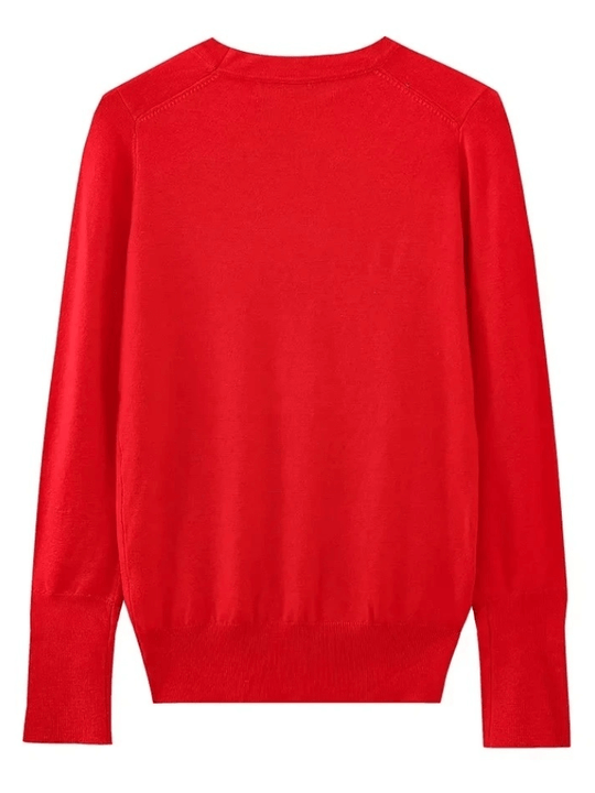 Heidi-Mode | Damenpullover mit Knopfdetail