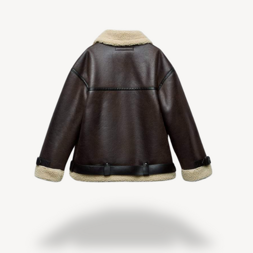 Heidi-Mode | Shearling Bikerjacke für Frauen